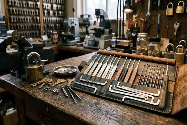 Professional locksmith tools and equipment used in San Jose